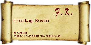 Freitag Kevin névjegykártya